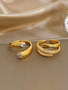 Nhẫn kim cương hình ngôi sao mạ vàng 18K bằng thép không gỉ, nhẫn nữ, nhẫn thép không gỉ, nhẫn mạ vàng, trang sức cao cấp, thích hợp đeo hàng ngày, đính hôn, dự tiệc, hẹn hò, sinh nhật, đi biển, lễ Phục sinh, Ngày của Mẹ, quà tặng Ngày Valentine, trang sức mùa hè, trang sức đi biển, trang sức phong cách Bohemian. - Nhiều màu - Xem 6