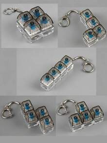 Móc khóa đồ chơi ngón tay hình phím cơ trong suốt bằng nhựa PC - Đồ chơi giảm áp lực với âm thanh click rõ ràng, quà tặng sáng tạo cho lễ Phục sinh, Halloween, Giáng sinh, sinh nhật và các bữa tiệc. Móc khóa đồ chơi ngón tay hình phím cơ trong suốt bằng nhựa PC - Đồ chơi giảm áp lực với âm thanh click rõ ràng, quà tặng độc đáo cho các ngày lễ, sinh nhật và tiệc tùng. - Xem 1