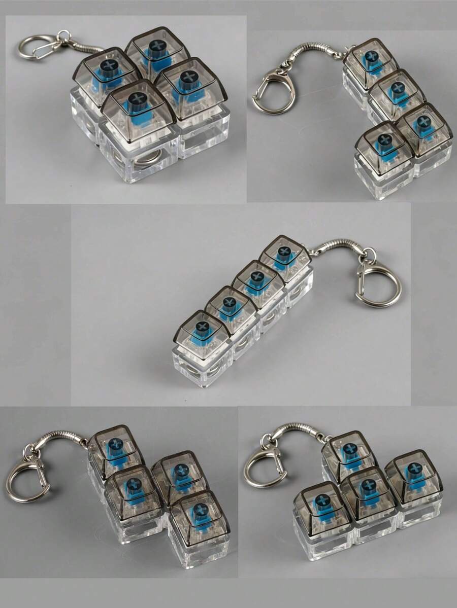 Móc khóa đồ chơi ngón tay hình phím cơ trong suốt bằng nhựa PC - Đồ chơi giảm áp lực với âm thanh click rõ ràng, quà tặng sáng tạo cho lễ Phục sinh, Halloween, Giáng sinh, sinh nhật và các bữa tiệc. Móc khóa đồ chơi ngón tay hình phím cơ trong suốt bằng nhựa PC - Đồ chơi giảm áp lực với âm thanh click rõ ràng, quà tặng độc đáo cho các ngày lễ, sinh nhật và tiệc tùng. - Xem 1