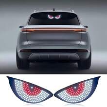 YITUMU 2pcs Halloween Demon Eye LED Car Lights - USB Powered Decorative Atmosphere Lights, 11 Flashing Modes, Red/Blue/White Eerie Glow, Easy Installation, Suitable For Sedan, SUV And Truck - Multicolor - View 7