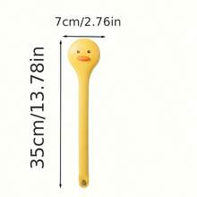 1pc Long Handle Silicone Bath Brush - Soft Bristles For Exfoliating & Massaging Back, Suitable For All Skin Tones, Durable & Easy To Clean Household Bathing Tool, Convenient Design, Hygienic Material, Essential For Home SPA - A - View 5