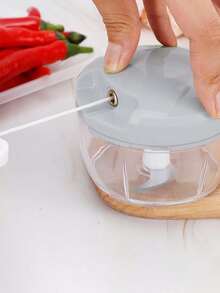 1 件装手动压蒜器双刀片蒜泥器压碎器 - 淺藍色 - 查看 7