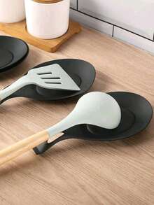 2 Giá đỡ muỗng cách nhiệt dễ vệ sinh, dùng trong nhà bếp, quà Giáng sinh, quà tặng tựu trường - Nhiều màu - Xem 5