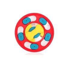 Dog Puzzle Toys Slow Feeder Interactive Increase Puppy IQ Food Dispenser Slowly Eating NonSlip Bowl Pet Cat Dogs Training Game - hồng1 - Xem 2