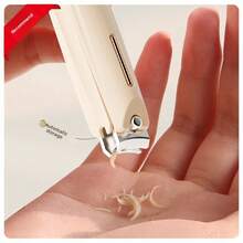 新款ABS防溅指甲钳套装，配有直刃和弯刃，专为修剪指甲和美甲而设计 - ABS防飛濺指甲刀套裝 - 查看 4