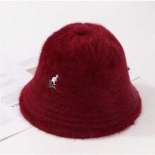 Hip-Hop Classic Kangol Bermuda Casual Bucket Hat CapSports Winter Warm Women Men UO5V - 酒紅色 - 查看 12