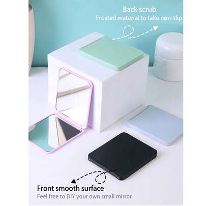 1个可折叠化妆镜，小巧便携，方便携带，适合家居装饰、浴室、梳妆台、卧室、旅行、宿舍使用，是送给女性、学生、女士的礼物。
