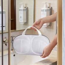 Bra Wash Bag With Anti-Deformation Design, Reusable Laundry Bag With Hanging Strap - Multicolor - View 6