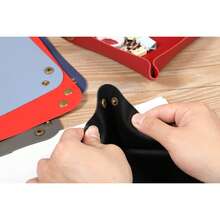 Nordic Style PU Leather Folding Desktop Storage Tray, Multi-Size, Suitable For Living Room, Can Hold Jewelry, Cosmetics, Keys, Nuts, Candies And Other Daily Necessities - Multicolor - View 8