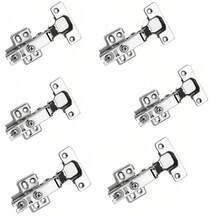 Bản lề tủ 2/4/6 chiếc, bản lề giảm chấn, bản lề phủ toàn bộ tủ kèm ốc vít cho tủ bếp, phòng tắm, phòng ngủ. - Bản lề tủ - 6 cái - Xem 7