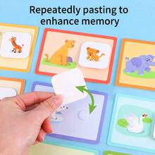 Animal Matching Cards - "Find Mom" Educational Toy, Children's Cognitive Matching Game, Baby Hand-Eye Coordination Early Learning Tool, Parent-Child Interactive Tabletop Game - 彩色 - 查看 8