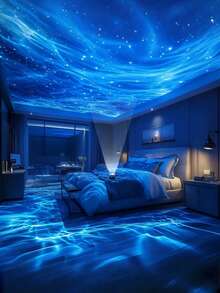 1pc USB Powered Aurora And Sky Projector With RGB Remote Control - Adjustable LED Lights, Polished Surface, USB Power Interface, Suitable For Indoor Use, Enhances Space Appeal, Captivating Visual Effects, Remote Control Projector - Multicolor - View 11
