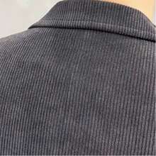 Must-Have For Handsome Guys! Men's Suit Jacket, Comfortable Casual Corduroy Suit, Slim Fit Retro Casual Warm Suit Jacket, Suitable For Business Daily Banquets - Xám - Xem 5