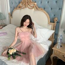 Women Midi Dresses - 粉紅色 [無彈性] - 查看 9