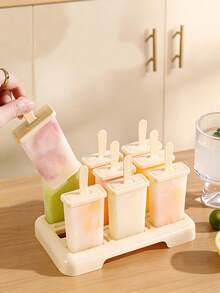 Popsicle Mold, Creative Popsicle Mold, Plastic Popsicle Mold, Ice Cream Mold, Frozen Ice Cube Tray, Home Popsicle Mold, Jelly Mold, Kitchen Supplies, Kitchen Accessories - Multicolor - View 4