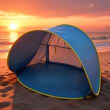 Sunshade Beach Tent, Portable Quick Setup Sunshade Tent, Suitable For Hiking- High Quality, Sunshade Umbrella, Hiking Shelter, Pop-Up Tent, Lightweight Tent, High-Quality Tent, Outdoor Sunshade Canopy, Family Outing BWJP - blue - 查看 5