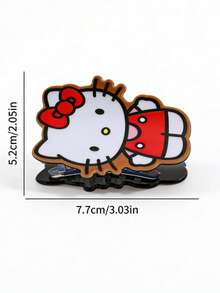 1个SANRIO Hello Kitty可爱爪形发夹，中号爪形发夹，适合半扎发，可爱卡通发饰，百搭日常佩戴和休闲外出，适合所有发型，是送给女朋友、朋友或闺蜜的完美礼物，夏季海滩度假爪形发夹 - 彩色 - 查看 8