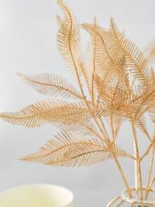 3PCS Artificial Golden Twigs, Plastic Fake Twigs, Home Decoration Plant Branches Used For Family Wedding Table Center Holiday Decoration, Wedding Decoration - Gold - View 10