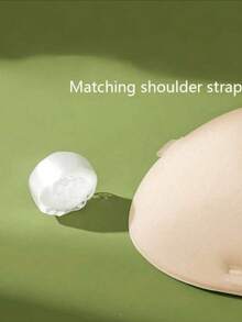 2pcs Silicone Lift Up Invisible Strapless Waterproof Breathable Nipple Cover - Black and White - View 8