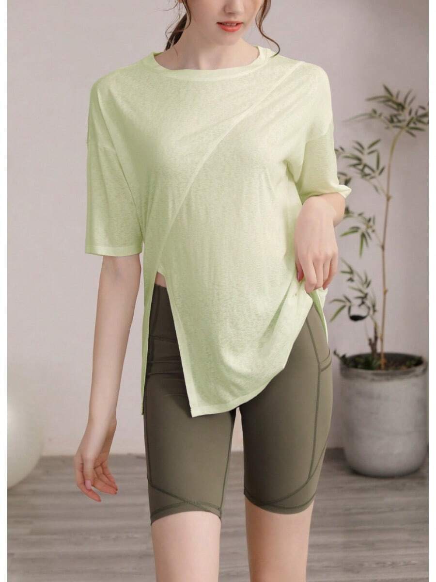 Women Outdoor Shirts - Light Yellow - View 1