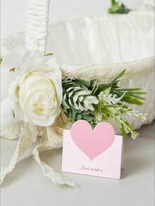 Giỏ hoa lớn màu trắng cho bé gái cầm hoa, kèm nơ ruy băng satin, thích hợp làm hoa cầm hoa trong đám cưới. - 1PC - Xem 10