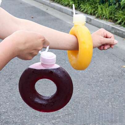 1/3 chiếc cốc trà sữa chịu nhiệt hình tròn bằng nhựa PP, cốc đeo tay, bình đựng đồ uống mang đi, cốc nước ép Emerald 500ml