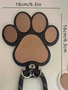 Wooden Paw Print Bathrobe Hook, Vintage Wall-Mounted Bathroom Accessory, Decorative For Bedroom, Fashionable Wooden Surface, Rust-Resistant - Multicolor - View 8