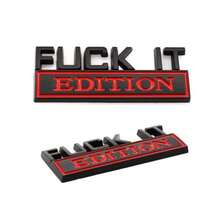 3D Metal -IT Edition Logo Emblem Badge Decal Sticker For Car Fender Decor Silver Color Durable Metal Finish - Black and Silver - 查看 4