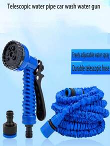 Súng phun nước áp lực cao có thể thu gọn, vòi phun nước áp lực cao dùng trong nhà để rửa xe, dụng cụ tưới vườn, có đầu phun nước, ống dẫn nước có thể thu gọn, có vòi phun, cuộn polyurethane, có ren - Thích hợp cho súng phun nước đa năng dùng để rửa xe, tưới vườn, súng phun nước có ống dẫn nước thu gọn thần kỳ, súng phun nước thần kỳ. - Xem 1