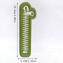 Miếng vá in chuyển nhiệt họa tiết khóa kéo, miếng vá thêu, thích hợp cho việc may vá DIY. - Phiên bản ủi - Xem 3