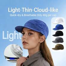 1pc Casual Polyester Wind-Resistant French Style Cap, All Season - Blue - View 1