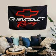 Chevrolet Racing Chevy 3x5ft Flag Tapestry For Wall Hanging College Dorm Room Wall Outdoor Decor Banner Teenager - Multicolor - View 5