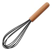 Kitchen Cooking Tools, Wooden Handle Non-Stick Silicone Kitchenware, Heat Resistant, Household Cooking Utensils - Multicolor - View 11