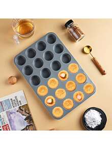 Khuôn nướng silicon - Bộ khuôn làm bánh cupcake chống dính, khuôn bánh tái sử dụng được trong lò nướng và lò vi sóng, dễ lấy bánh ra, dụng cụ làm bánh gấp gọn, quà tặng lý tưởng cho người làm bánh. - Nhiều màu - Xem 5