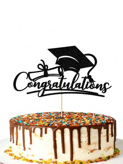 Decoraciones para pastel de graduación 2026, Felicitaciones Grad Cake Toppers, Adecuado para todas las fiestas de graduación de los graduados de 2026, ceremonias de graduación, fiestas de cumpleaños y días festivos
