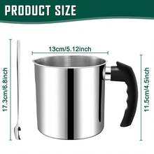 Bộ dụng cụ tự làm nến - Bao gồm bấc cotton, dụng cụ định tâm, vật liệu 304, máy làm tan sáp và nhiều hơn nữa. - Bộ dụng cụ làm nến 1300ml/44oz - Xem 3