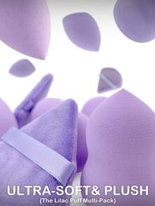 Bộ bông trang điểm đa hình màu tím 4/8/16 miếng, 3 loại bông phấn tam giác khác nhau, bông tán phấn mềm mại, không chứa latex, giúp tán kem nền, che khuyết điểm và tạo khối mắt hoàn hảo, có thể tái sử dụng và dễ dàng vệ sinh. Dụng cụ trang điểm màu tím dễ vệ sinh. - Nhiều màu - Xem 1