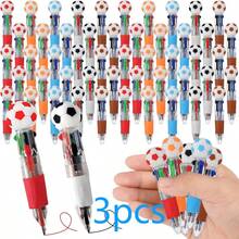 10支/套迷你多色足球笔，可爱趣味四合一笔套装，酷炫圆珠笔，生日礼物，复活节教师用品，完美的足球派对礼品 - A - 查看 8