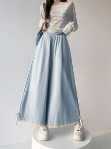 Women Pants - ブルー - 查看 10