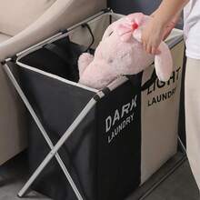 Multifunctional 3-Tier Folding Laundry Basket For Home Storage - 3 Divisórias - View 4