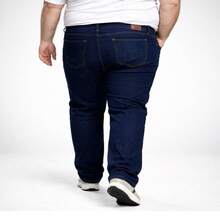 EVOLUTION PLAY Men's Plus Size Jeans 48 To 58 Lycra Slim XXG - 暗黑經典 - 查看 3