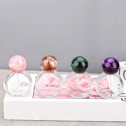 4 Perfume Spray Bottles, 0.85 Oz. Each, Made Of High-Quality Glass, Very Suitable For Travel And Delicate Samples
