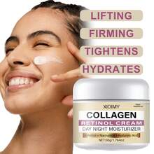 Xioimy 50克胶原蛋白高级面霜，质地柔滑，呈浅米色，滋养并提亮浅米色肤色，适合所有浅米色肤色，高端护肤，清爽不油腻。 - 數量 - 查看 8