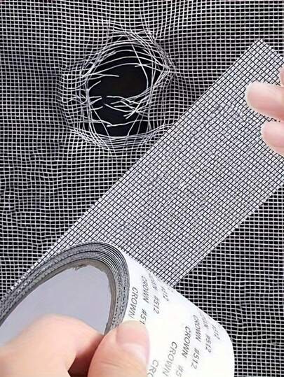 Self-Adhesive Anti-Mosquito Net Repair Tape, Suitable For Dorm Screens And Damaged Curtains, Waterproof Mesh Patch For Door And Window Screens, Easy To Cut And Repair