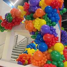 112 buc baloane curcubeu colorate ghirlandă arc kit, baloane din latex culori asortate pentru petrecere de ziua de naștere copil duș nuntă mireasă aniversare decorare - Multicolor - Vizualizare 4