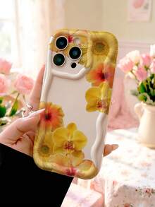 这款亮黄色和橙色花卉图案的手机壳兼容 13/11/17/17 Pro/16/14/15/15 Pro/15 Plus/15 Pro Max/7 Plus/8 Plus/X/Xs Max/Xr/11 Pro/12 Pro/13 Pro/14 Pro/12 Mini/13 Mini/11 Pro Max/12 Pro Max/13 Pro Max/14 Pro Max/14 Plus/17 Pro Max/17 Air/6/6s Plus/7/8/16 Pro/16 Plus/16 Pro Max/SE2/17 Pro Max 以及三星 Galaxy A54/A14/A12/A13/A15/A32/A33/A24/A52S/S20/S21/S22/S23/S24/S23 Plus/S24 Ultra/S25/A15/A33/A23 – 热带风情芙蓉兰花图案 – 波浪边软TPU保护壳 – 夏日美学 - 彩色 - 查看 1