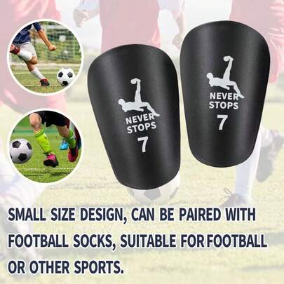 One Pair Of Ultra-Lightweight Football Shin Guards - Durable And Comfortable, Suitable For All Sports, Designed For Soccer, Basketball, And Yoga Training