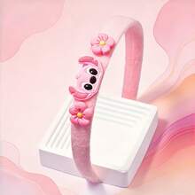 Disney 1件/套柔软布艺发箍，迪士尼风格，史迪奇蓝白+天使粉白双色，可爱卡通人物，高冠设计让脸看起来更小巧，适合洗漱、化妆、派对、送朋友等场合。 - 查看 7