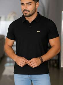 Men's Premium Cotton Polo Shirt, Various Colors - màu đen - Xem 1