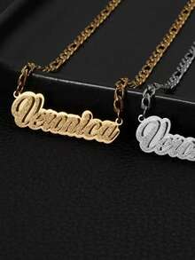 1 chiếc dây chuyền hai lớp bằng thép không gỉ tùy chỉnh - Dây chuyền NK, Quà tặng Ngày của Mẹ, Ngày của Cha, Sinh nhật, Lễ hội âm nhạc, Quà tặng cá nhân hóa, Phụ kiện ngày lễ, Trang sức thủ công chất lượng cao, Quà tặng ngày lễ hoàn hảo - Nhiều màu - Xem 7